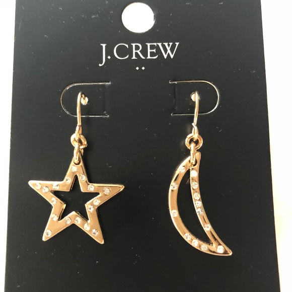 J. Crew Jewelry - J. Crew Moon and Star Earrings Gold